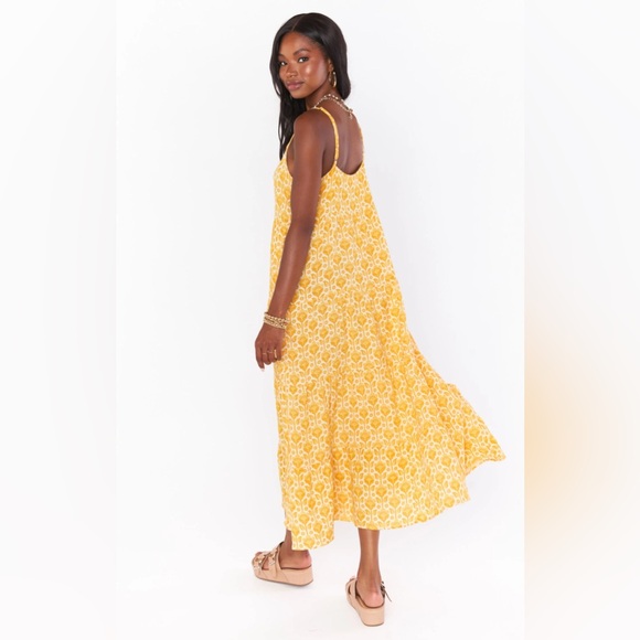 180 show me your mumu XSmall but oversize new nwt yellow dress retails 168.00 - Picture 1 of 6